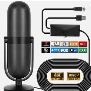 2024 Upgraded Indoor TV Antenna with 650+ Miles Coverage Range Supports 4K 1080p